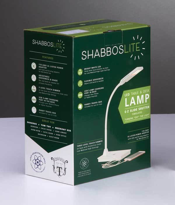 LED Lamp ShabbosLite Self Standing Table Lamp
